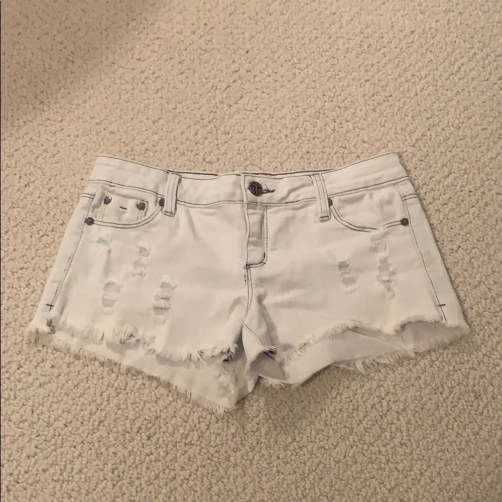 Tractr Girls White Shorts
